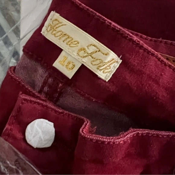 Home Folk Burgundy Flare Jeans - Picture 14 of 16